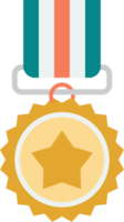 medal illustration in minimal style png