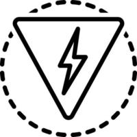 line icon for danger vector