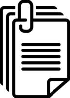 line icon for document vector