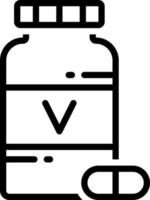 ion lineal para vitamina vector