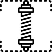 line icon for springs vector