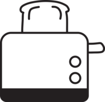 Hand Drawn toaster illustration png