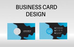 smart modern business card, vector illustration