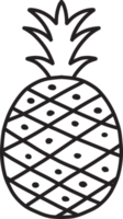 Hand Drawn pineapple illustration png