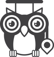 owl illustration in minimal style png