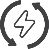 renewable electricity illustration in minimal style png