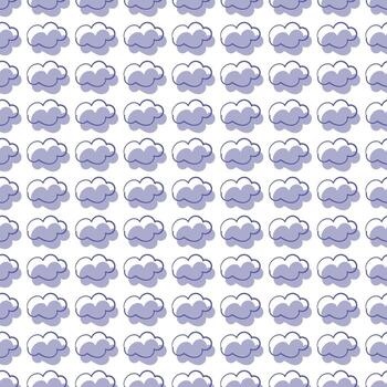 diseño de patrón de nubes vector