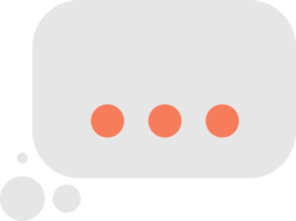 Message boxes and chats illustration in minimal style png