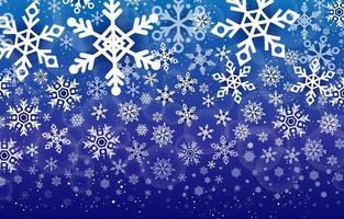 Snowflakes Gradient Color Background vector