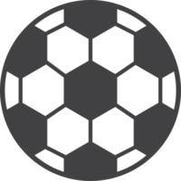 illustration de football dans un style minimal png