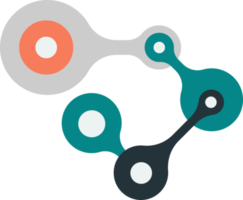 Links and Connections illustration in minimal style png