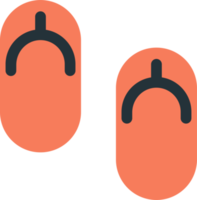 sandals from above illustration in minimal style png