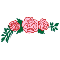 rosa rosa decorazione png