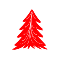 arbol de navidad rojo png