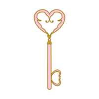 Pink Key Hand Drawn png