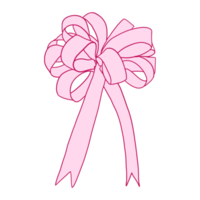 arc rose dessiné à la main png