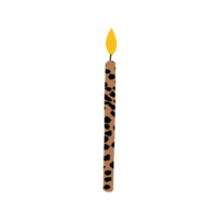 bougie motif guépard png