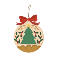 lindo adorno de bola de navidad png