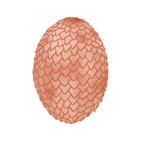 ovo de dragão metálico de cobre png
