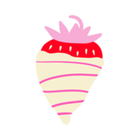 White Chocolate Strawberry png