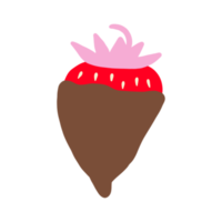 aardbei chocola fondue png