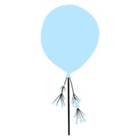 blå babyshower ballong png