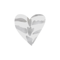 Silver Tiger Pattern Heart png