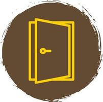 Door Open Vector Icon Design