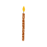 Kerze mit Giraffenmuster png