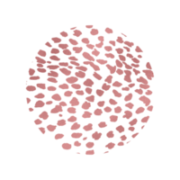 fondo de círculo de patrón de guepardo rosa png
