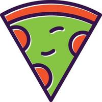 Pizza Slice Vector Icon Design