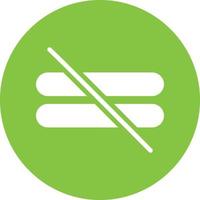 Not Equal Vector Icon Design