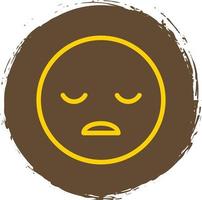 Frown Open Vector Icon Design