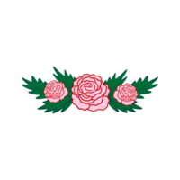 décoration rose rose png