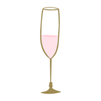 guld vin glas png