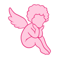 roze Cupido hand- getrokken png