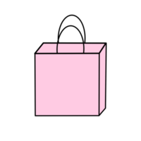 rosa Einkaufstasche png