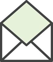 Envelope Open Vector Icon Design