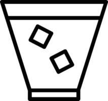 Glass Whiskey Vector Icon Design