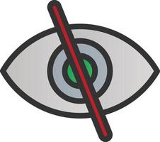 Eye Slash Vector Icon Design