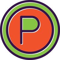 Parking Vector Icon Design