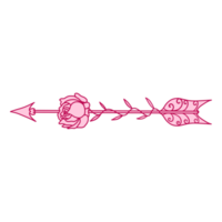 flecha rosa rosa png