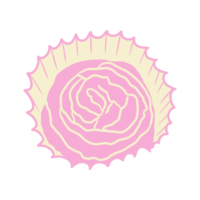 chocolat rose dessiné à la main png