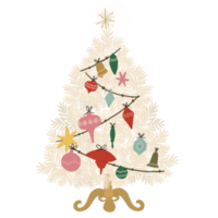 witte kerstboom png