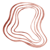 Rose Gold Marbleized Decoration png