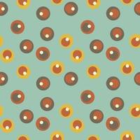 Retro geometric seamless pattern in style 50s-70s vector