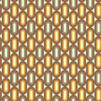 Retro geometric seamless pattern in style 50s-70s vector