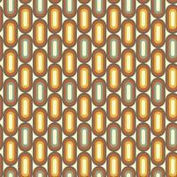 Retro geometric seamless pattern in style 50s-70s vector