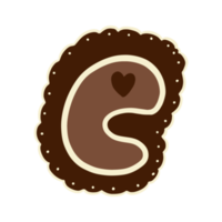 cioccolato lettera e png