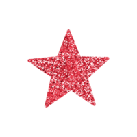 étoile scintillante rouge png
